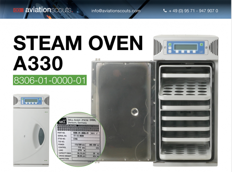 Steam Oven 8306-01-0000-01 for Airbus A330